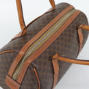 CELINE Macadam Hand Bag PVC Leather Brown Gold Tone Auth ep15199A-6