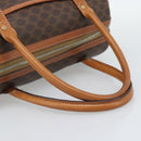 CELINE Macadam Hand Bag PVC Leather Brown Gold Tone Auth ep15199A-7