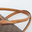 CELINE Macadam Hand Bag PVC Leather Brown Gold Tone Auth ep15199A-8