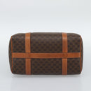 CELINE Macadam Hand Bag PVC Leather Brown Gold Tone Auth ep15199A-9