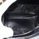 GUCCI Vanity Cosmetic Pouch Patent 2way Black Gold Tone Auth ep15207-11