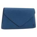 LOUIS VUITTON Epi Art Deco Clutch Bag Blue M52635 LV Auth ep15208-1