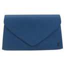 LOUIS VUITTON Epi Art Deco Clutch Bag Blue M52635 LV Auth ep15208-13