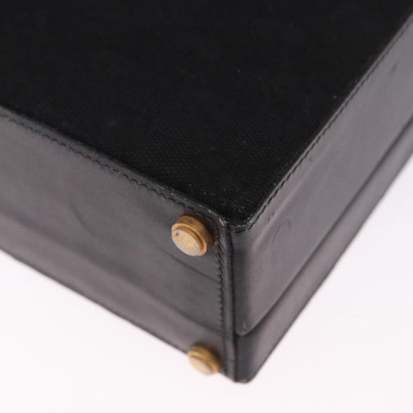 GUCCI GG Canvas Trunk Black Gold Tone Auth ep15209
