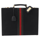 GUCCI GG Canvas Trunk Black Gold Tone Auth ep15209-2