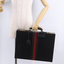 GUCCI GG Canvas Trunk Black Gold Tone Auth ep15209-23