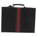GUCCI GG Canvas Trunk Black Gold Tone Auth ep15209-3