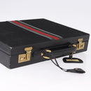GUCCI GG Canvas Trunk Black Gold Tone Auth ep15209-6