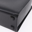 GUCCI Bamboo Hand Bag Leather 2way Black Silver 002 1035 Auth ep15210-13