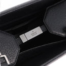 GUCCI Bamboo Hand Bag Leather 2way Black Silver 002 1035 Auth ep15210-17