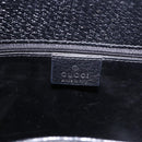 GUCCI Bamboo Hand Bag Leather 2way Black Silver 002 1035 Auth ep15210-18