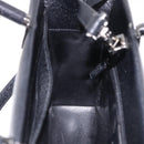 GUCCI Bamboo Hand Bag Leather 2way Black Silver 002 1035 Auth ep15210-21