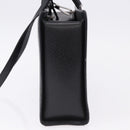 GUCCI Bamboo Hand Bag Leather 2way Black Silver 002 1035 Auth ep15210-4