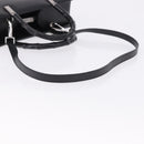 GUCCI Bamboo Hand Bag Leather 2way Black Silver 002 1035 Auth ep15210-9
