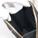 Christian Dior Cannage Phone Holder Chain Shoulder Bag Patent Black Auth ep15212-24