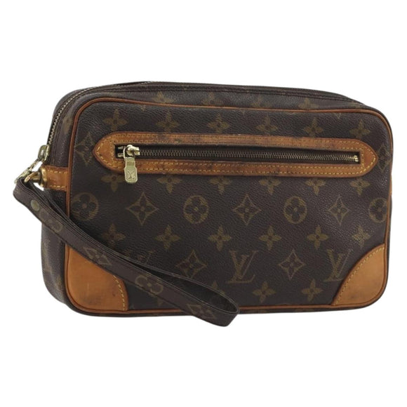 LOUIS VUITTON Monogram Marly Dragonne GM Clutch Bag M51825 LV Auth ep15213