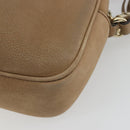 GUCCI Soho Shoulder Bag Leather Beige Gold Tone 308364 Auth ep15215-16