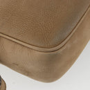 GUCCI Soho Shoulder Bag Leather Beige Gold Tone 308364 Auth ep15215-17