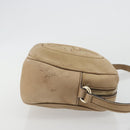 GUCCI Soho Shoulder Bag Leather Beige Gold Tone 308364 Auth ep15215-3