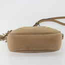 GUCCI Soho Shoulder Bag Leather Beige Gold Tone 308364 Auth ep15215-5
