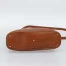 GUCCI Bamboo Hand Bag Leather 2way Brown Gold Tone 000 2214 0289 Auth ep15218-5