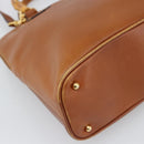 GUCCI Bamboo Hand Bag Leather 2way Brown Gold Tone 000 2214 0289 Auth ep15218-17