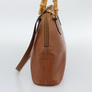 GUCCI Bamboo Hand Bag Leather 2way Brown Gold Tone 000 2214 0289 Auth ep15218-4
