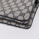 GUCCI GG Supreme Shoulder Bag PVC Leather Navy Gold Tone 14 02 013 Auth ep15220-17