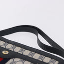 GUCCI GG Supreme Shoulder Bag PVC Leather Navy Gold Tone 14 02 013 Auth ep15220-8