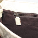 GUCCI GG Supreme Tote Bag PVC Leather Beige Silver 131220 Auth ep15221-20