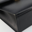 Christian Dior Hand Bag Leather 2way Black Gold Tone Auth ep15222-16