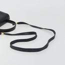 Christian Dior Hand Bag Leather 2way Black Gold Tone Auth ep15222-8