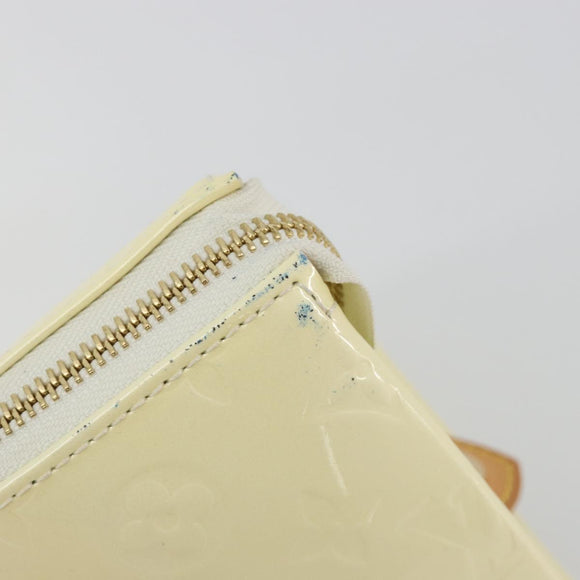 LOUIS VUITTON Monogram Vernis Rosewood Avenue Hand Bag Perle M93508 Auth ep15223