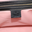 GUCCI Hand Bag Satin Black Gold Tone 154180 Auth ep15224V-18