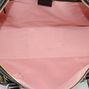GUCCI Hand Bag Satin Black Gold Tone 154180 Auth ep15224V-10