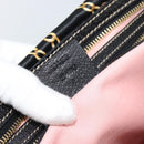 GUCCI Hand Bag Satin Black Gold Tone 154180 Auth ep15224V-11