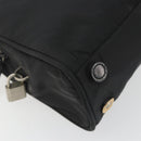 PRADA Hand Bag Nylon Black Silver Auth ep15229-15