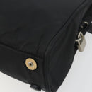 PRADA Hand Bag Nylon Black Silver Auth ep15229-16