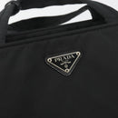 PRADA Hand Bag Nylon Black Silver Auth ep15229-18