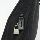 PRADA Hand Bag Nylon Black Silver Auth ep15229-19