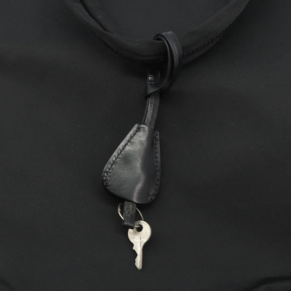 PRADA Hand Bag Nylon Black Silver Auth ep15229