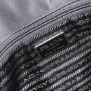PRADA Hand Bag Nylon Black Silver Auth ep15229-18