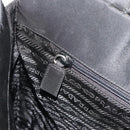PRADA Hand Bag Nylon Black Silver Auth ep15229-23