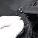 PRADA Hand Bag Nylon Black Silver Auth ep15229-12