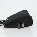 PRADA Hand Bag Nylon Black Silver Auth ep15229-4