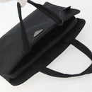 PRADA Hand Bag Nylon Black Silver Auth ep15229-6