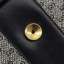 GUCCI Micro GG Canvas Shoulder Bag Navy Gold Tone Auth ep15230-19