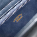 GUCCI Micro GG Canvas Shoulder Bag Navy Gold Tone Auth ep15230-11