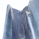 GUCCI Micro GG Canvas Shoulder Bag Navy Gold Tone Auth ep15230-21