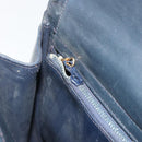 GUCCI Micro GG Canvas Shoulder Bag Navy Gold Tone Auth ep15230-22